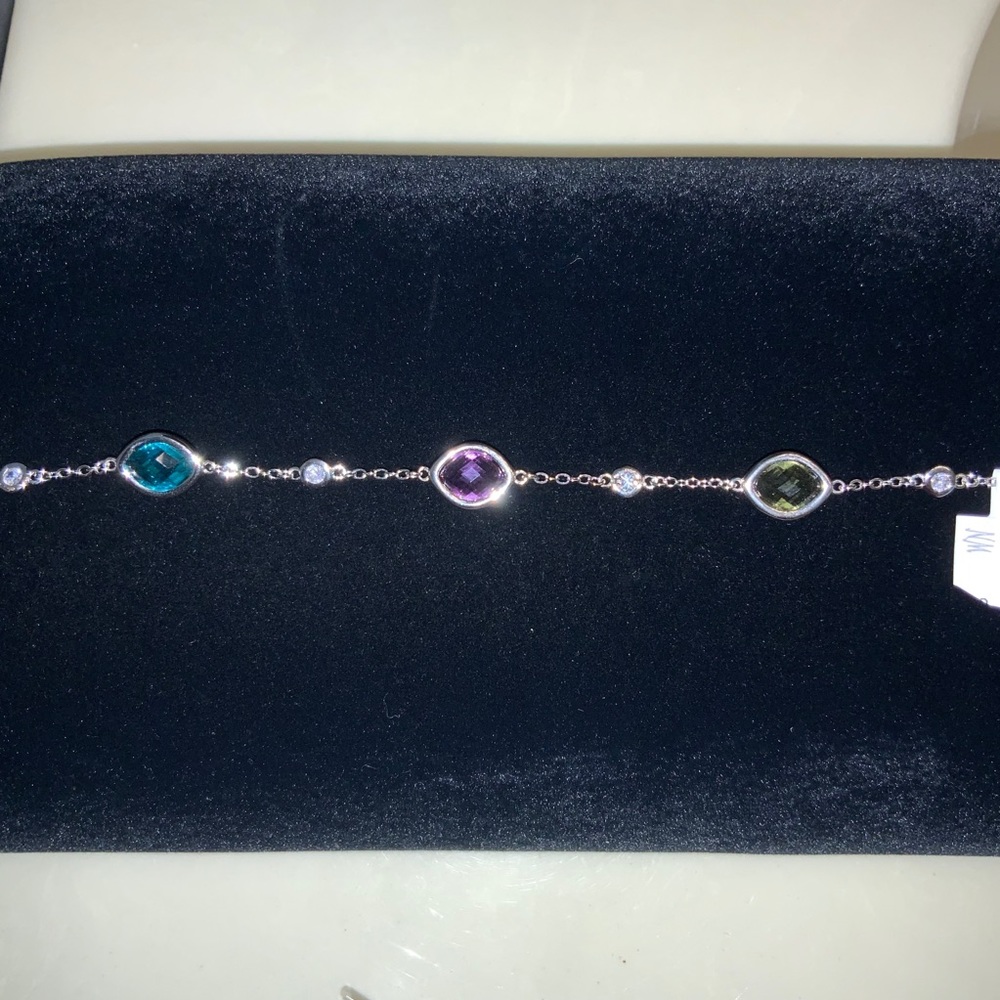 Marquise Gemstone Bracelet - Picture 2 of 7